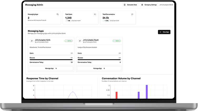 screenshot of our platform